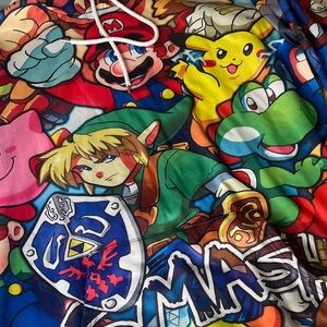 Super Smash Bros Colorful Nintendo Character Hoodie
